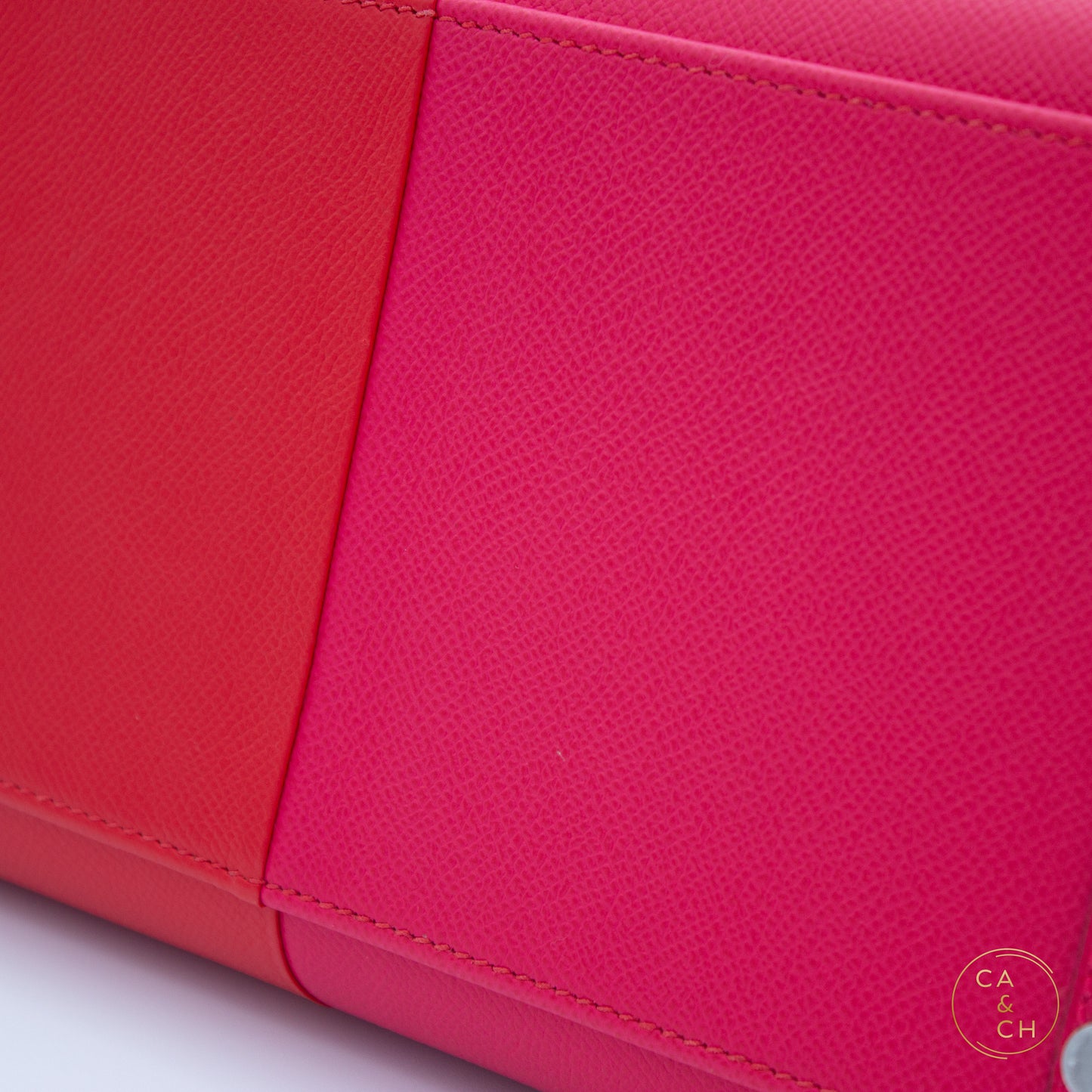 Hermès Birkin 30 Sellier Casaque in Rouge De Coeur and Rose Extreme Epsom Leather with Palladium Hardware, Z-Stamp (2021)