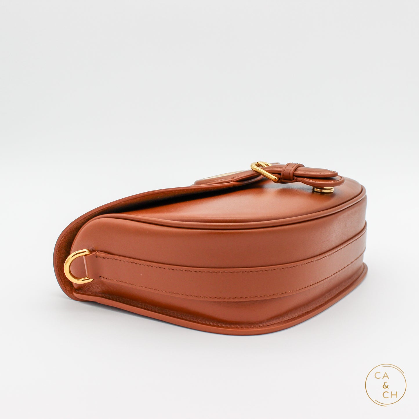 Dior Bobby Calfskin Medium Crossbody Bag in Caramel Leather