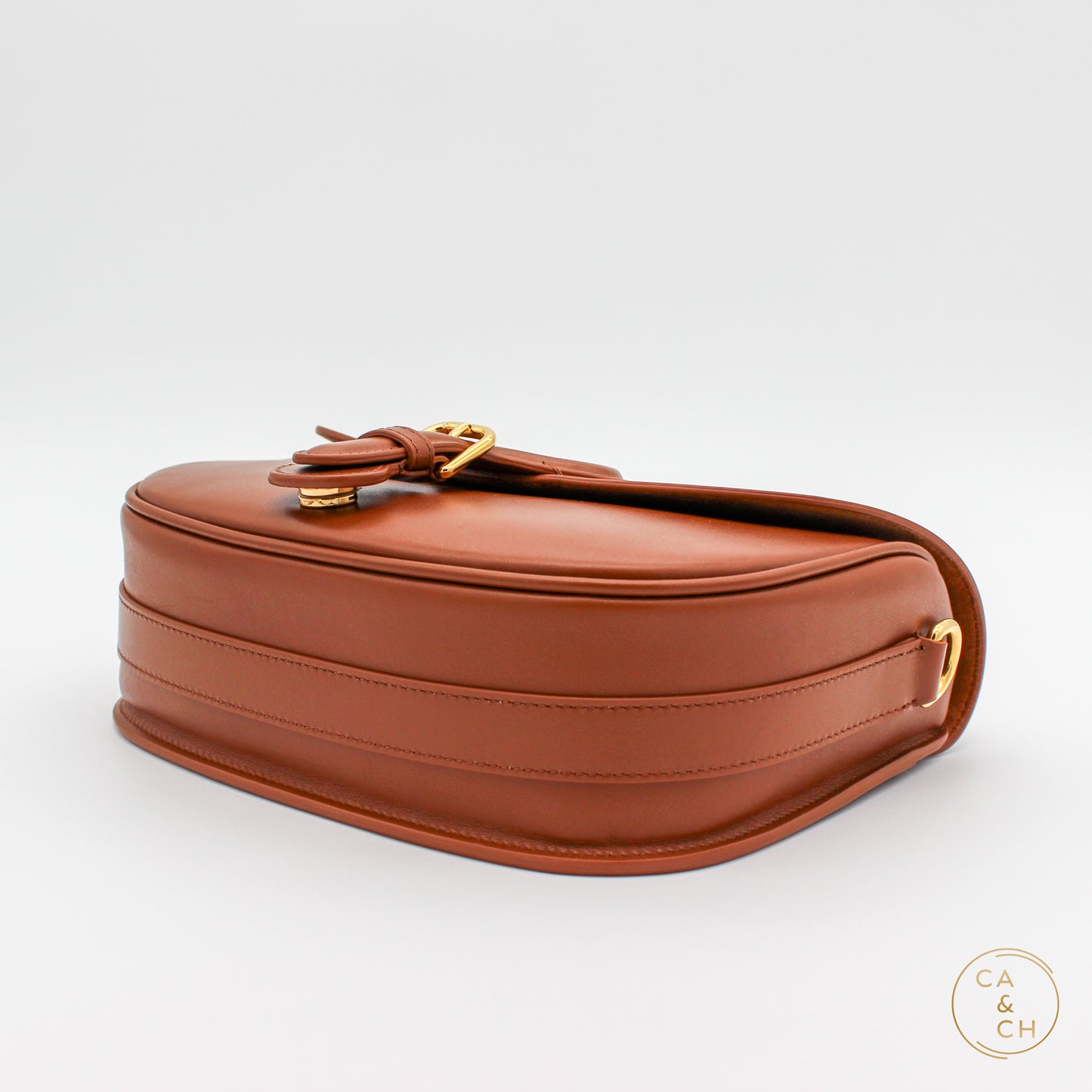 Dior Bobby Calfskin Medium Crossbody Bag in Caramel Leather
