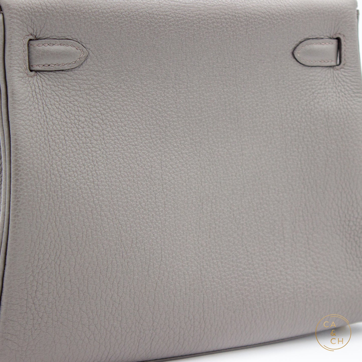 Hermès Kelly 25 Retourne in Gris Etain Togo Leather with Gold Hardware, Z-Stamp (2021)