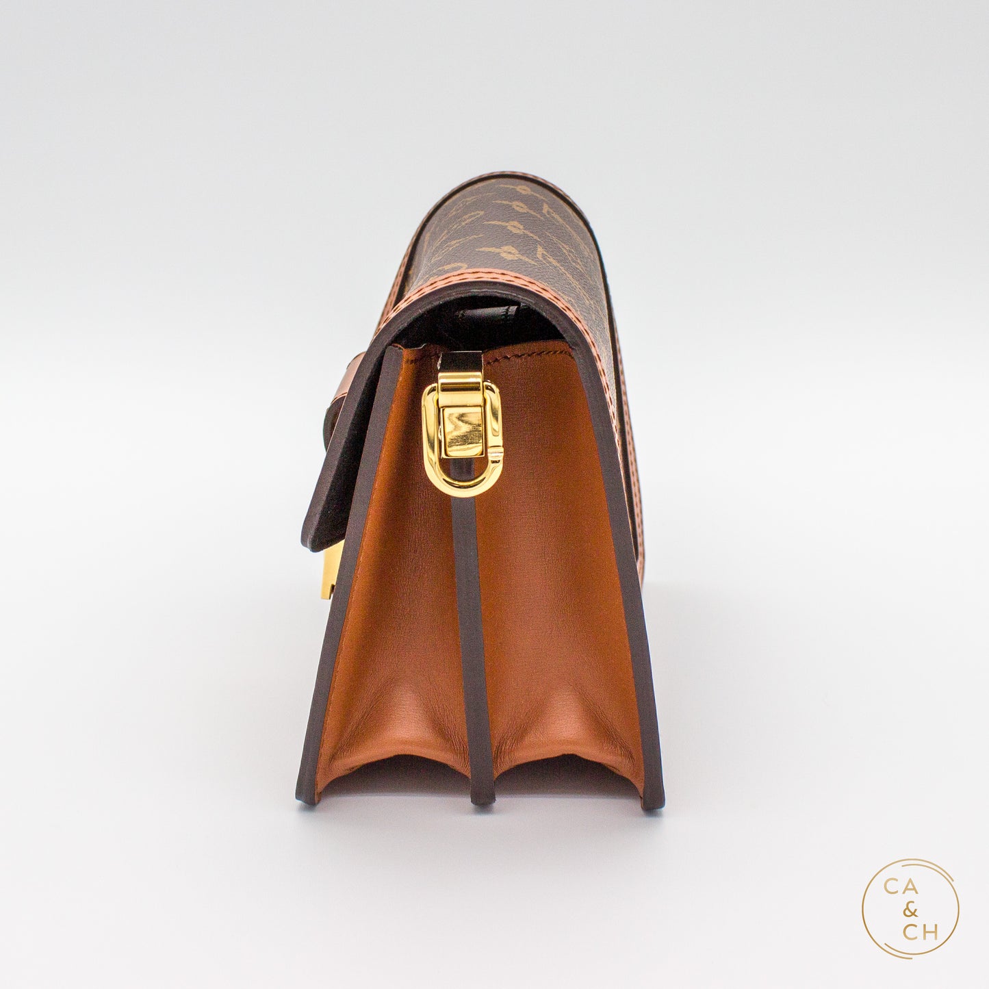 Louis Vuitton Mini Dauphine in Monogram and Monogram Reverse Canvas with Gold Hardware