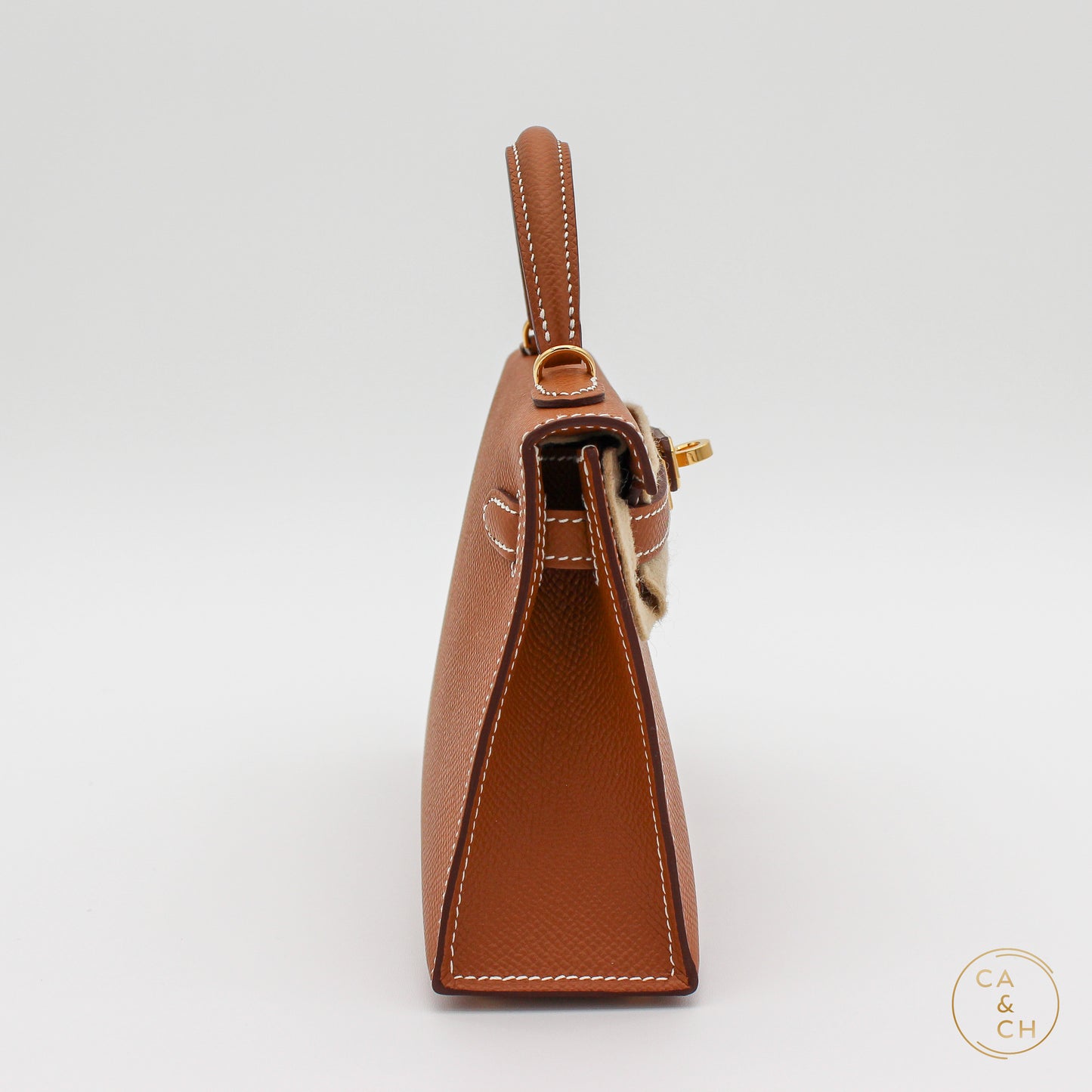 Hermès Mini Kelly II in Gold Epsom Leather with Gold Hardware
