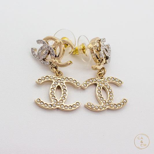 Chanel 3 CC Earrings