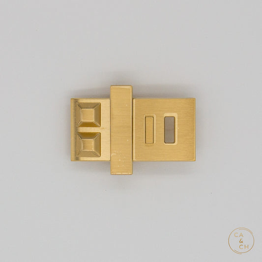 Hermès "H au Carré" Belt Buckle 32mm Permabrass Finish