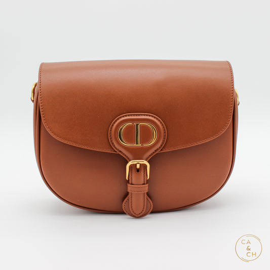 Dior Bobby Calfskin Medium Crossbody Bag in Caramel Leather