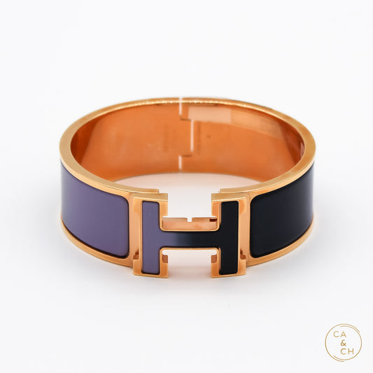 Hermès Clic Clac H Fusion Bracelet PM Lilas Ultramarine