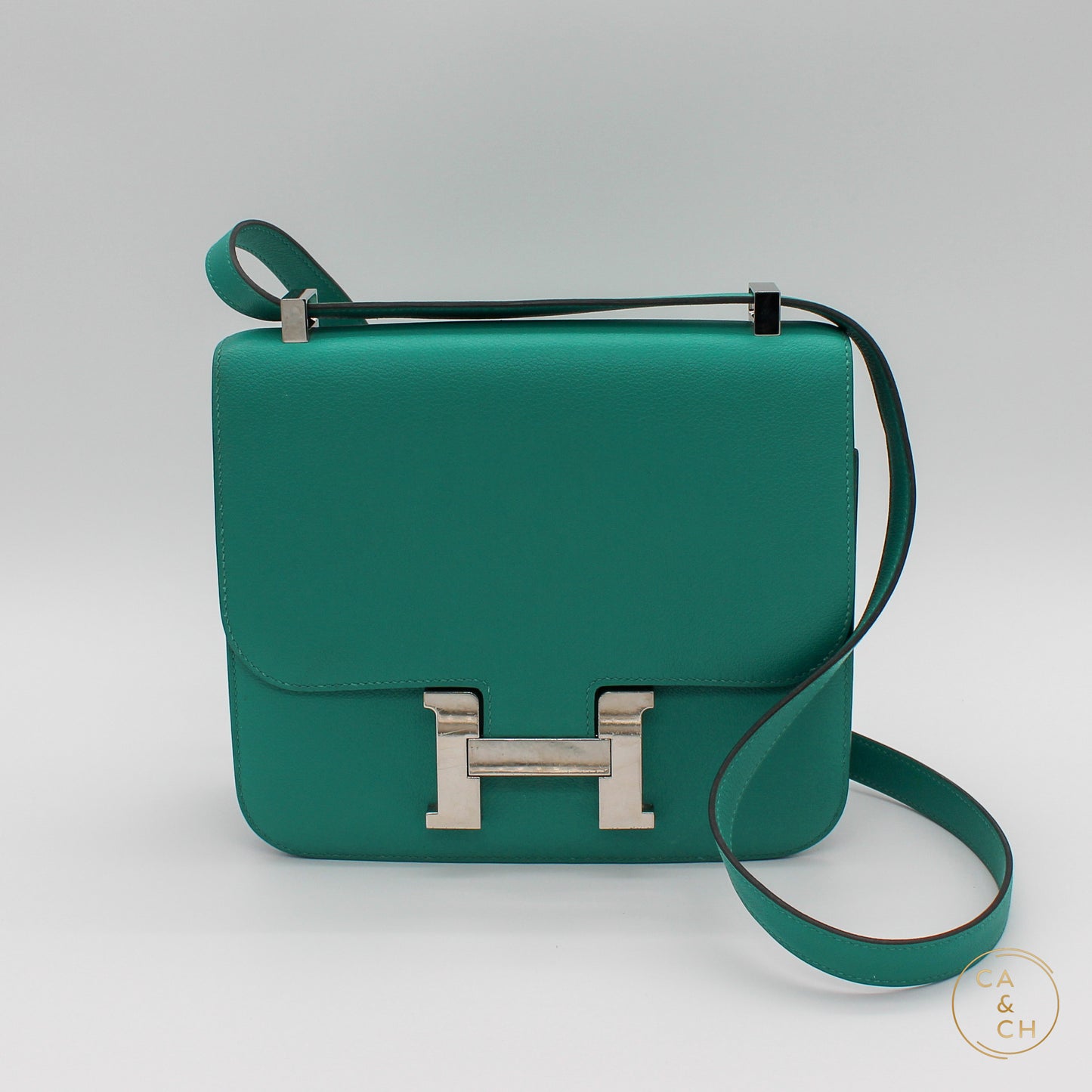 Hermès Constance 24 in Vert Verone with Palladium Hardware