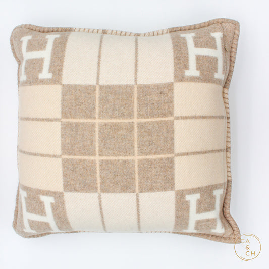 Hermès Avalon III Pillow, Small Model in Coco Camomille