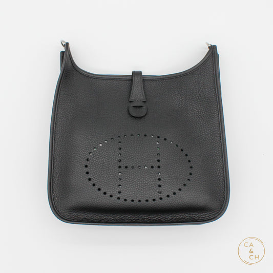 Hermès Evelyne III 29 Bag in Noir with Palladium Hardware