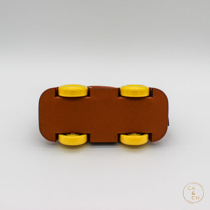 Hermès Mini Bolide Bag in Gold with Yellow Wheels, 2023 Edition