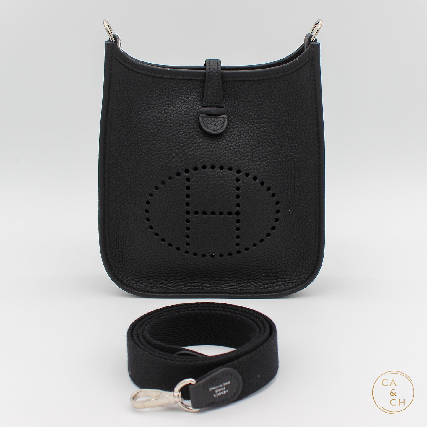 Hermès Evelyne Mini Noir with PHW