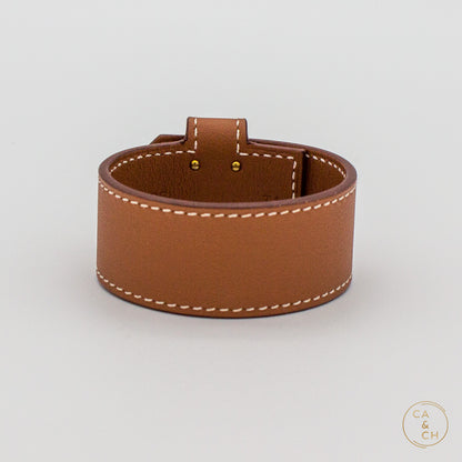 Hermès Kelly Twist PM Bracelet Gold Chamkila Goatskin Gold Hardware Size T1