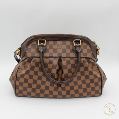 Louis Vuitton Trevi PM in Damier Ebene Canvas with Gold Hardware