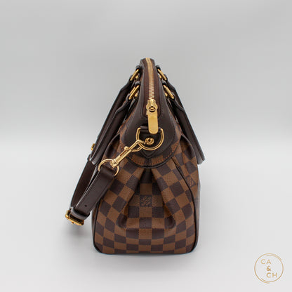 Louis Vuitton Trevi PM in Damier Ebene Canvas with Gold Hardware