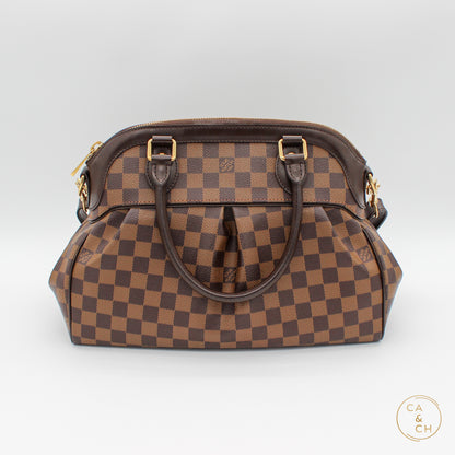 Louis Vuitton Trevi PM in Damier Ebene Canvas with Gold Hardware