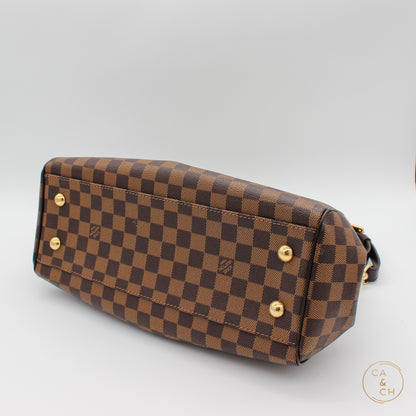 Louis Vuitton Trevi PM in Damier Ebene Canvas with Gold Hardware