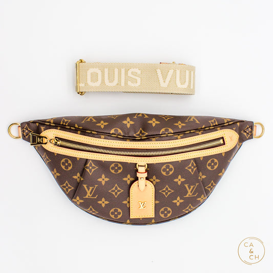 Louis Vuitton High Rise Bag in Monogram Canvas with Gold Hardware
