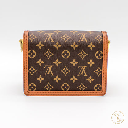 Louis Vuitton Mini Dauphine in Monogram and Monogram Reverse Canvas with Gold Hardware