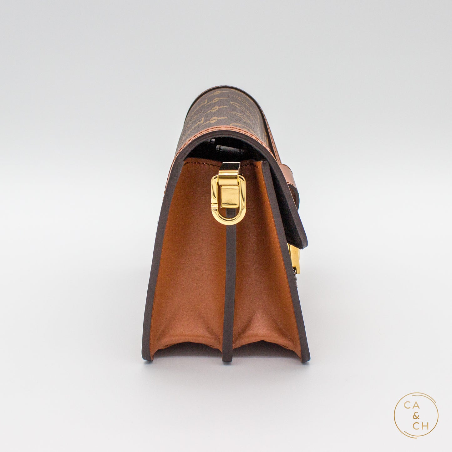 Louis Vuitton Mini Dauphine in Monogram and Monogram Reverse Canvas with Gold Hardware