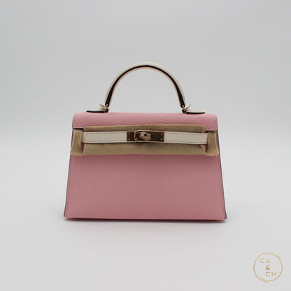 Hermes Mini Kelly HSS Rose Sakura Nata Permabrass Hardware