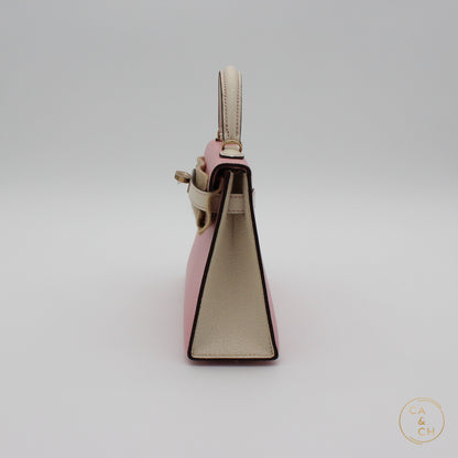 Hermes Mini Kelly HSS Rose Sakura Nata Permabrass Hardware