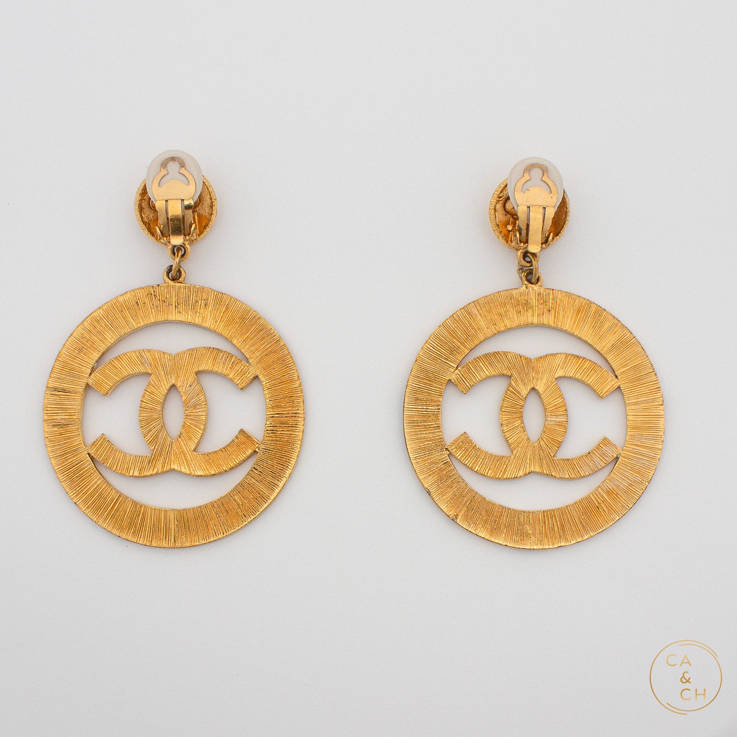 Chanel Sunburst Clip-On Earrings in Gold